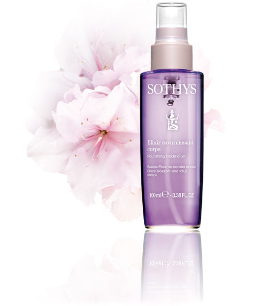 Elixir nourrissant corps Evasion Fleur de cerisier et Lotus 100ml VEGAN