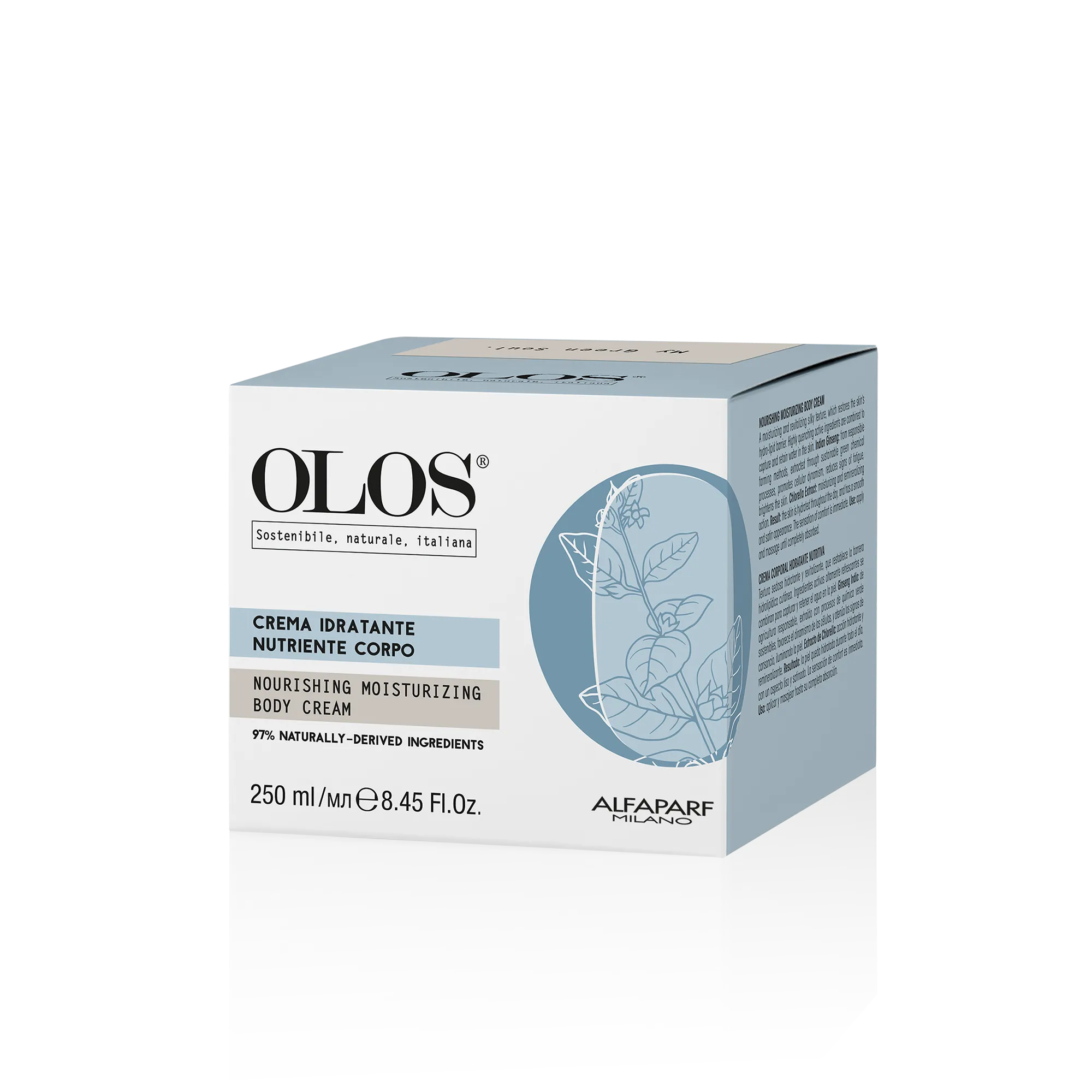 Crema idratante nutriente corpo 250ml