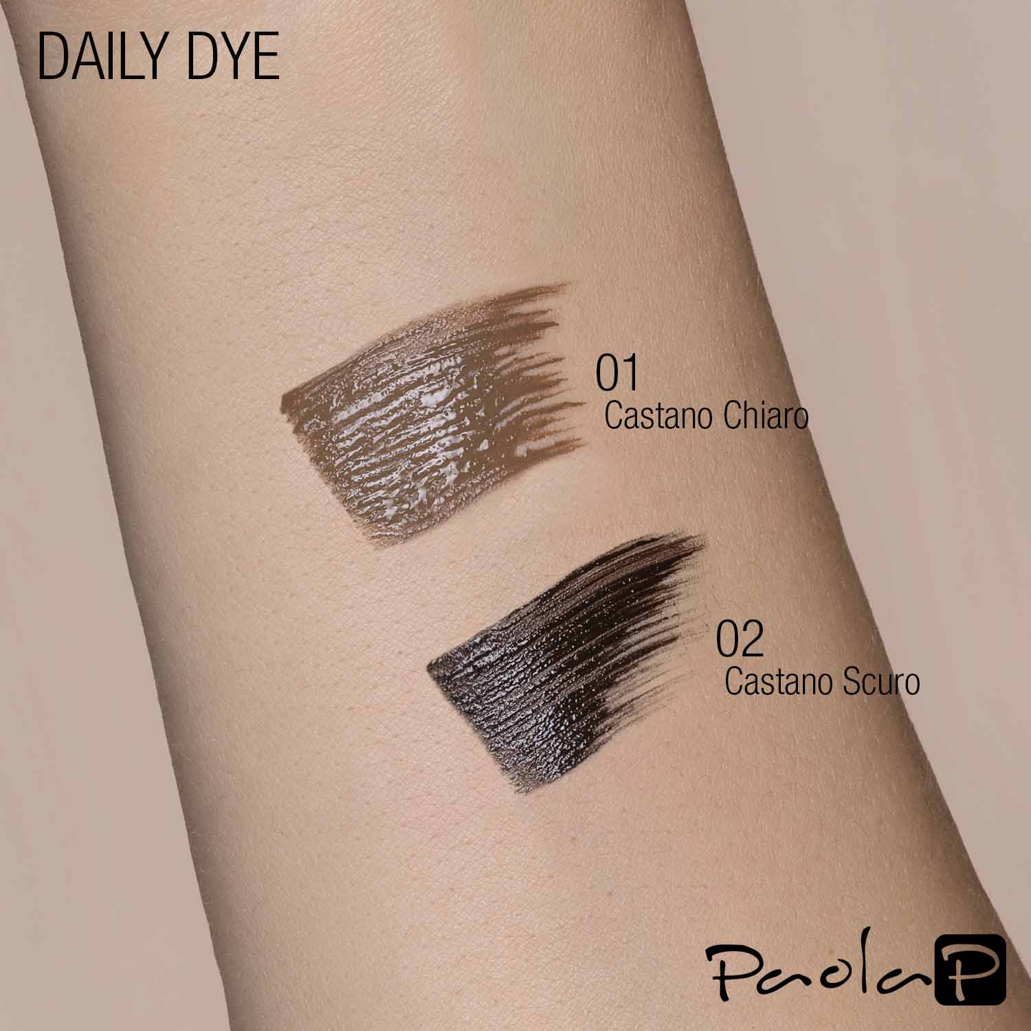 Mascara per sopracciglia DAILY DYE 02 castano scuro 9gr