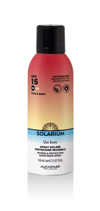 Solarium - Spray solare viso e corpo protezione invisibile spf 15 - 150 ml